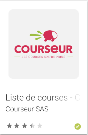 Téléchargez l'application de liste de courses Courseur